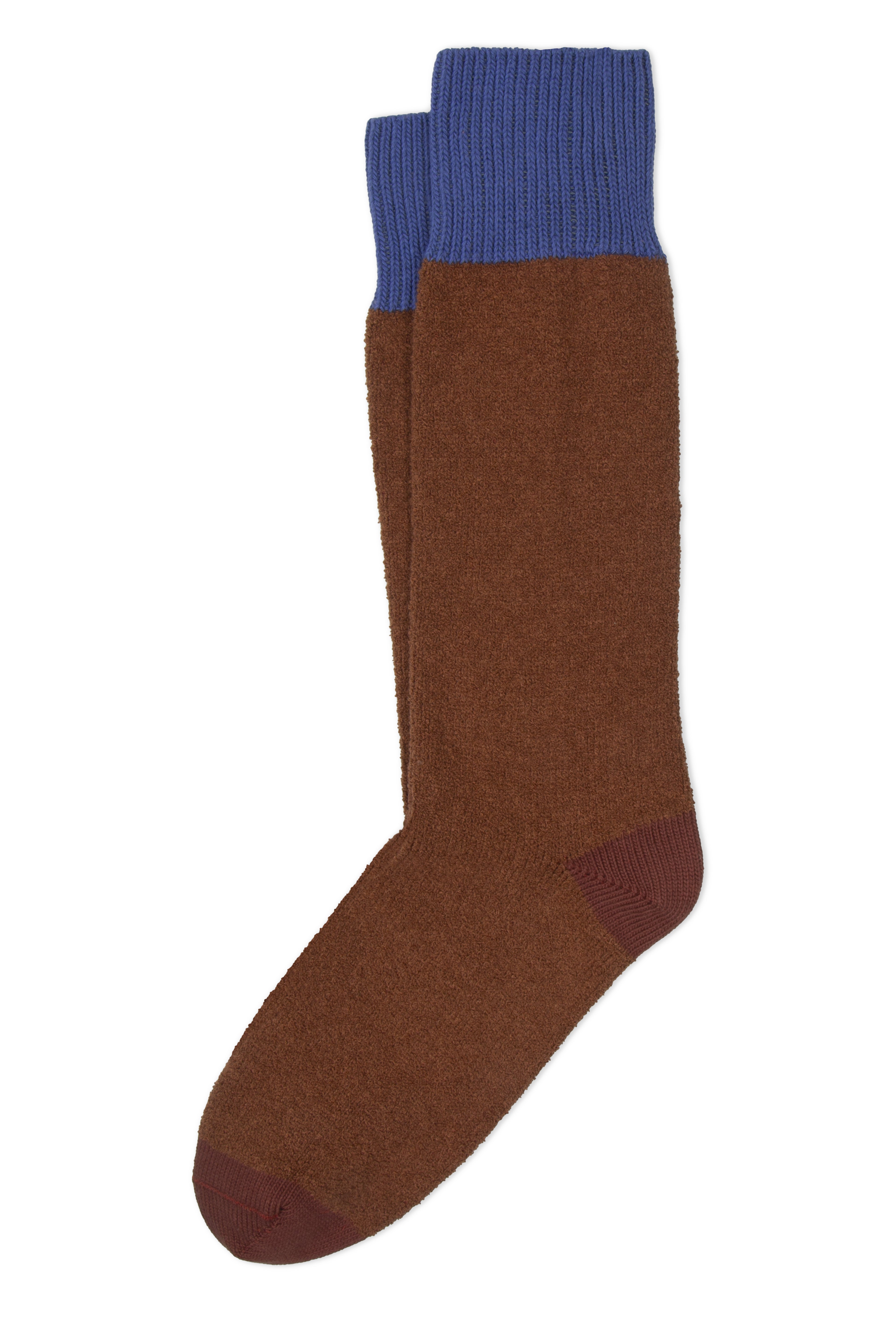 Zen Socks - Brown by Ant45, made from cotton and polyamide blend.