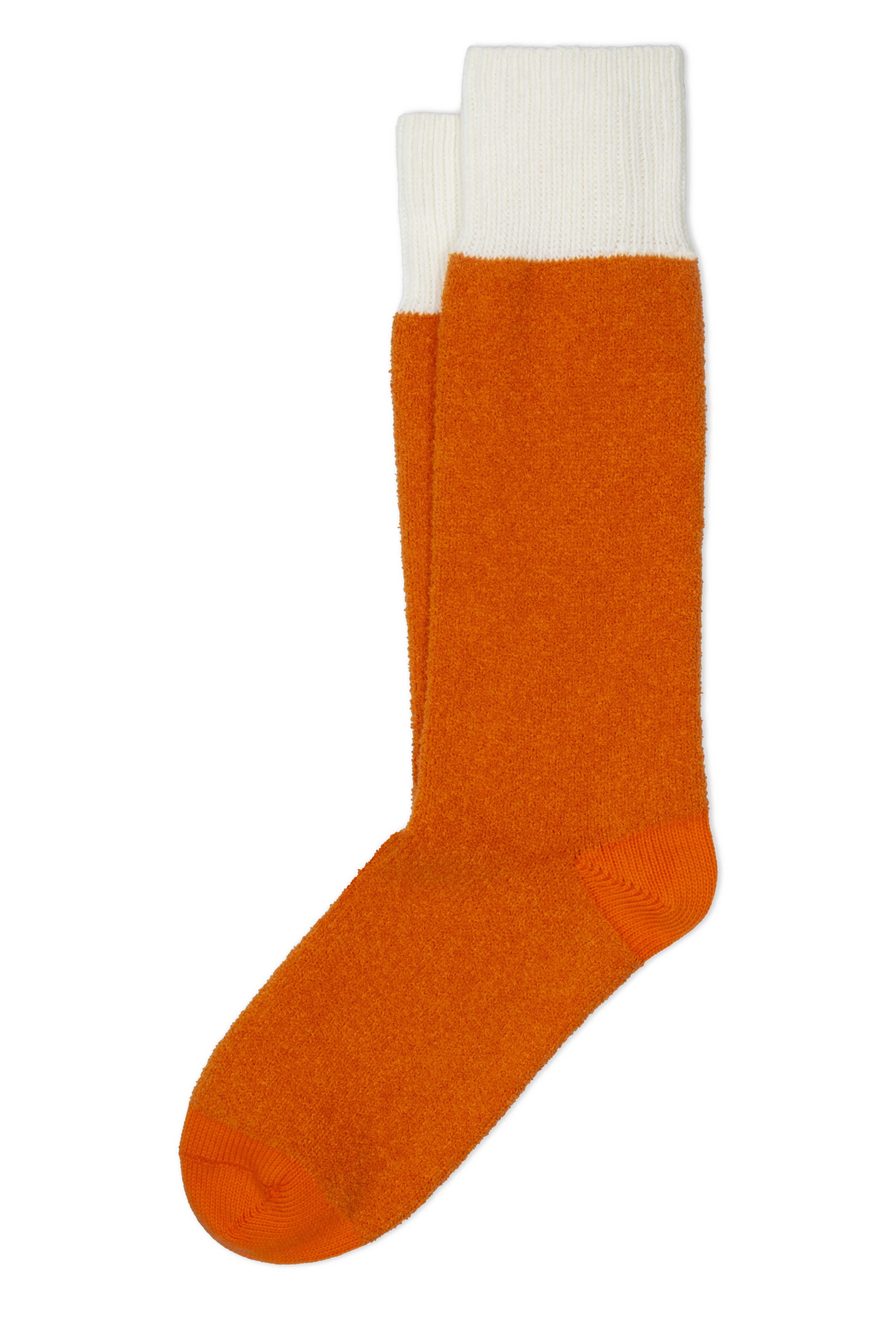 Zen Socks - Orange by Ant45, crafted with a cotton blend and made in Italy.