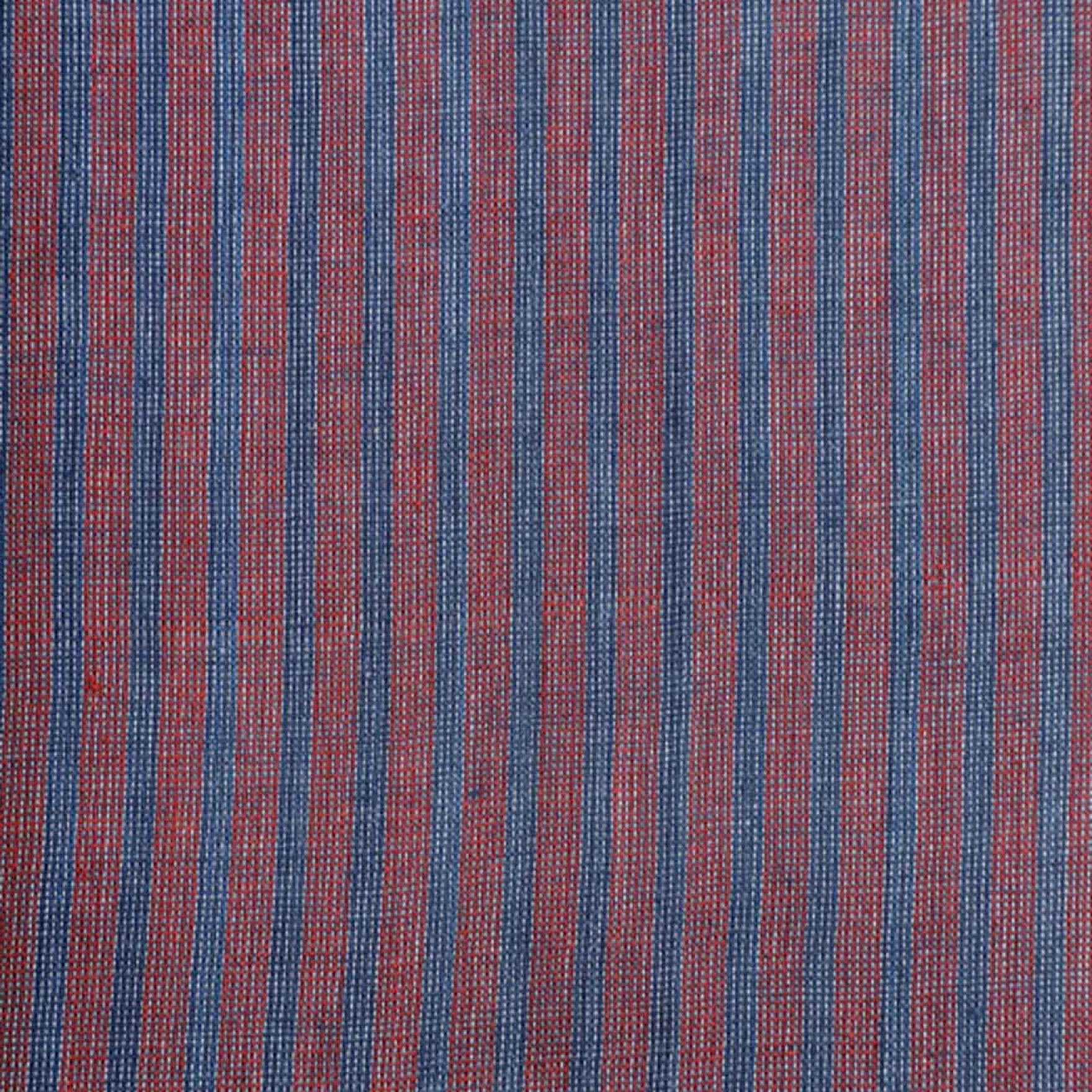 Lisboa Handwoven Trouser  - Stripe Red