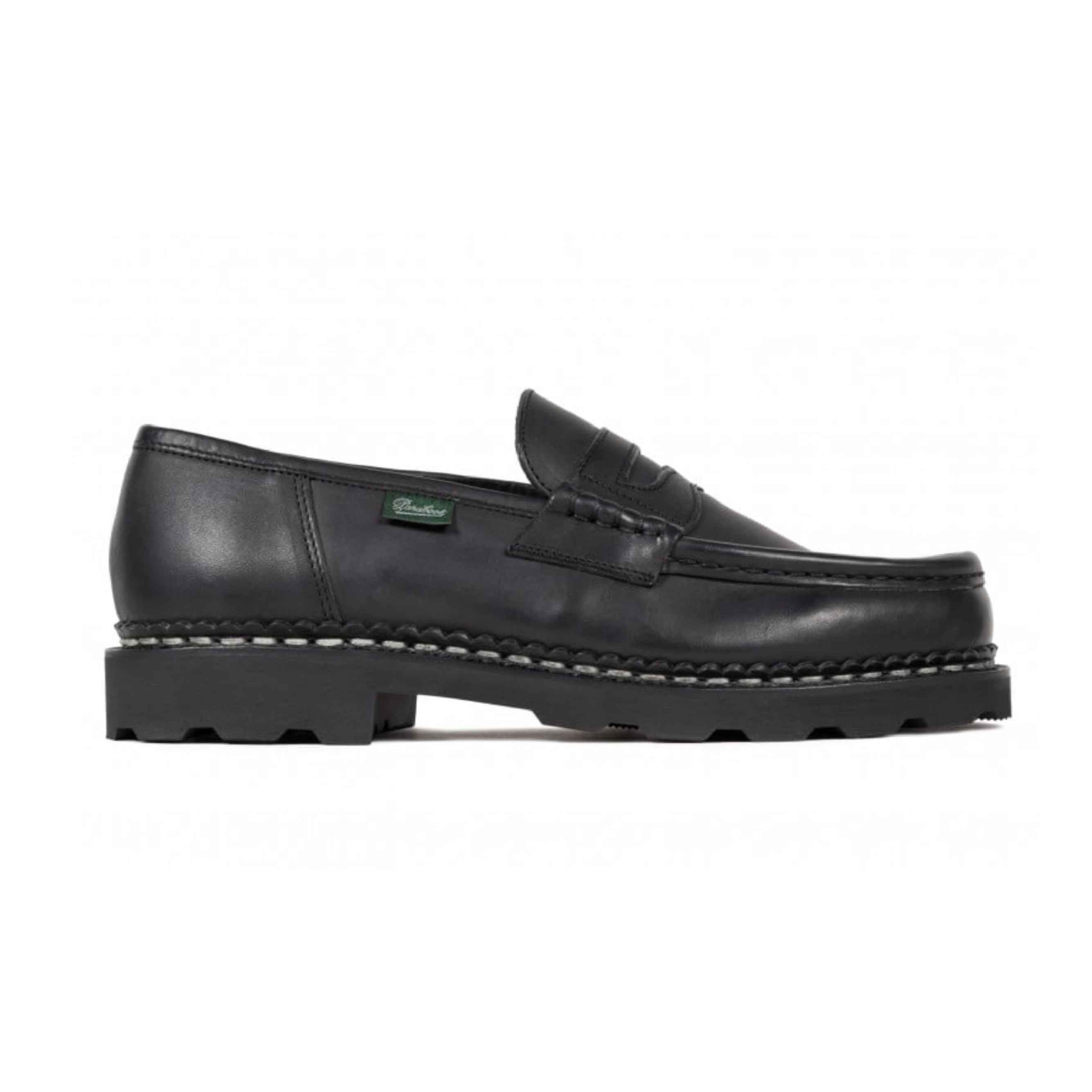 Paraboot Reims/Marche Marron, Paraboot, full-grain leather black loafers.