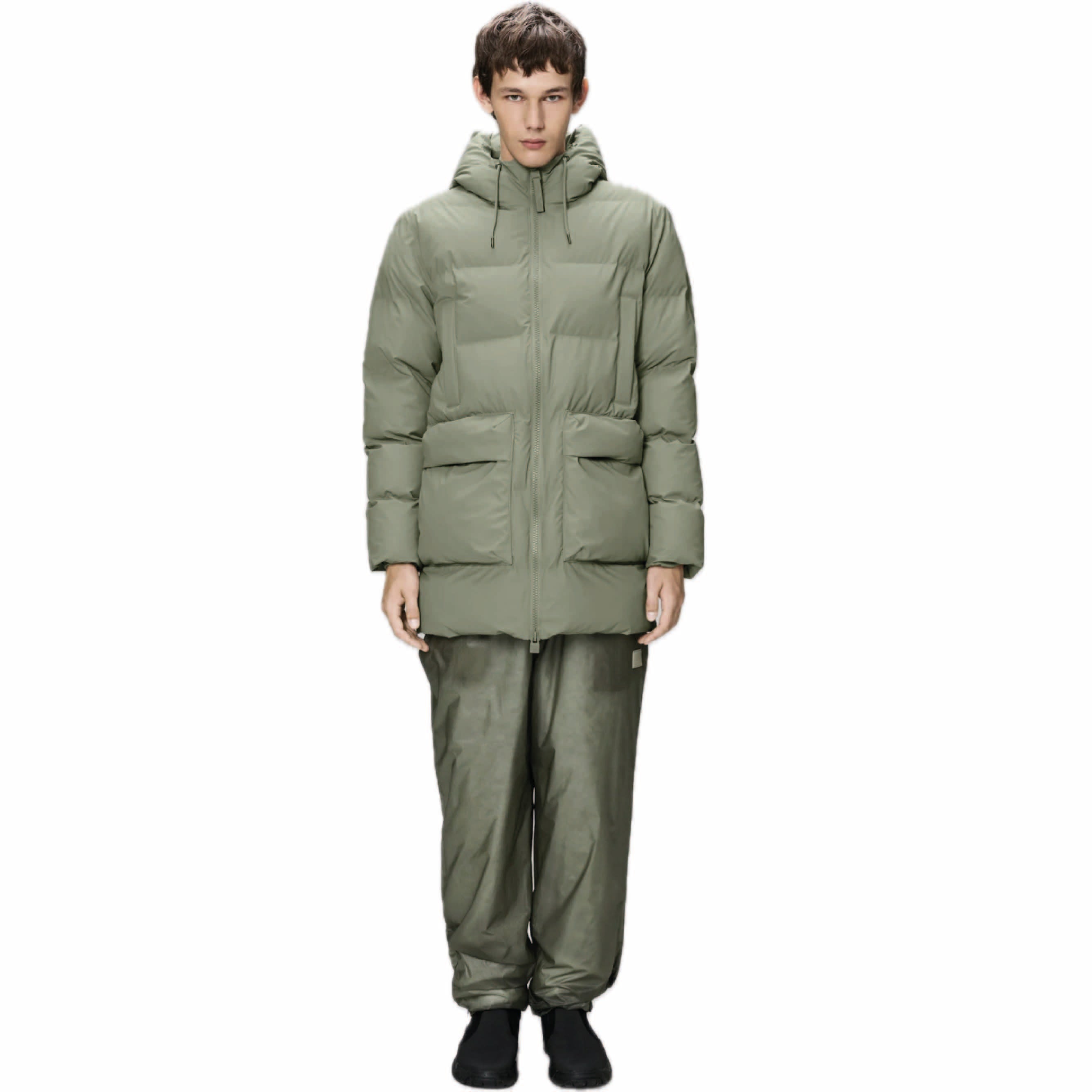 Alta Long Puffer Jacket Cargo Drift