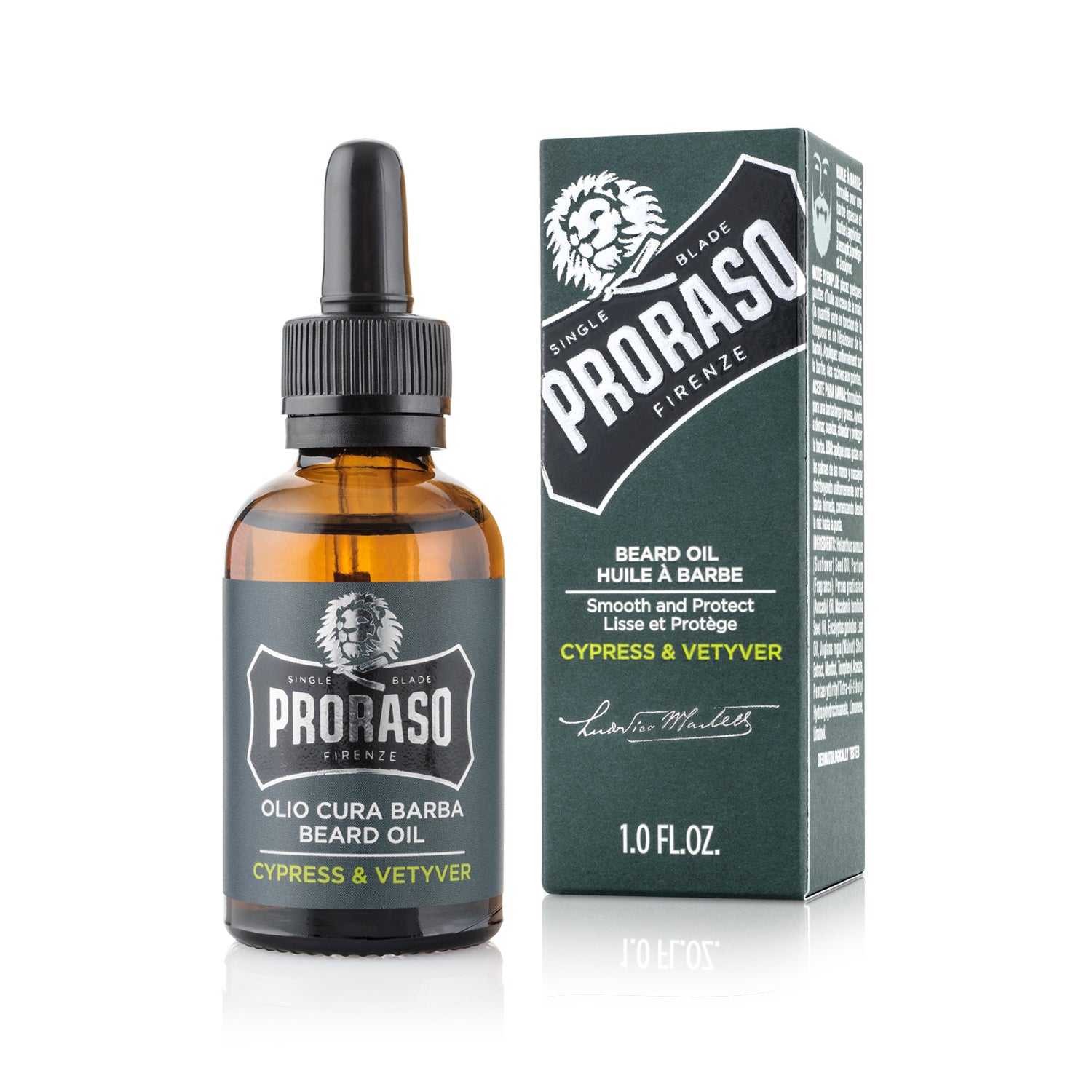 Proraso Beard Oil - Cypress & Vetyver - Burrows and Hare